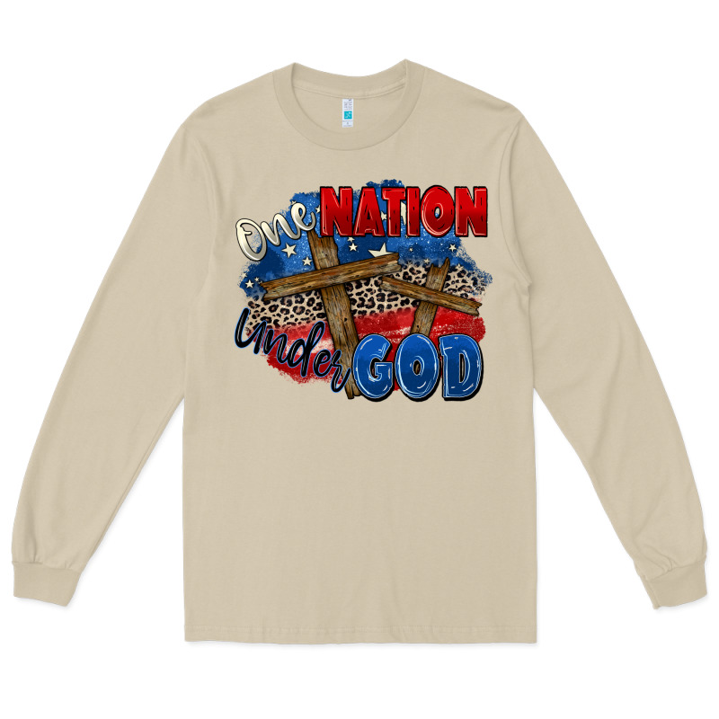 One Nation Under God Long Sleeve Tee by Zillion Design Studio | Teevron