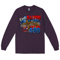 Plum one nation under god Long Sleeve Tee - Zillion Design Studio