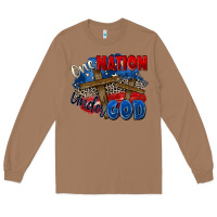 Toasted Coconut one nation under god Long Sleeve Tee - Zillion Design Studio