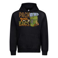 Black pack your bags Urban Hoodie - NancyCooperArtShop
