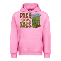 Fuchsia Pink pack your bags Urban Hoodie - NancyCooperArtShop