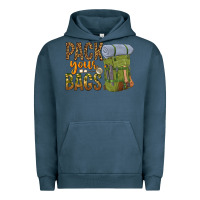 Pigment Midnight Navy pack your bags Urban Hoodie - NancyCooperArtShop