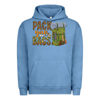 Pigment Pebble Blue pack your bags Urban Hoodie - NancyCooperArtShop
