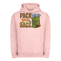 Pigment Salmon pack your bags Urban Hoodie - NancyCooperArtShop