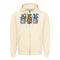 Sandshell autism gnomes Zipper Hoodie - Zillion Design Studio