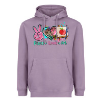 Lavender peace love art   ado Heavyweight Hoodie - AdoDesignShop