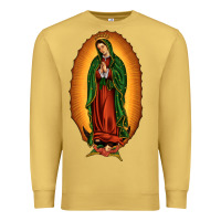 Antique Gold our lady of Guadalupe Premium Sweatshirt - JahusDesignShop