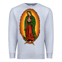 Heather Grey our lady of Guadalupe Premium Sweatshirt - JahusDesignShop