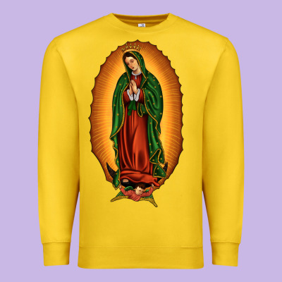 Our Lady Of Guadalupe Premium Sweatshirt Designed By Jahusdesignshop