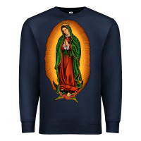 Navy our lady of Guadalupe Premium Sweatshirt - JahusDesignShop