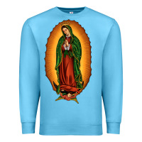 Ocean Blue our lady of Guadalupe Premium Sweatshirt - JahusDesignShop