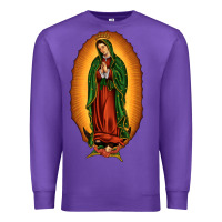 Purple our lady of Guadalupe Premium Sweatshirt - JahusDesignShop