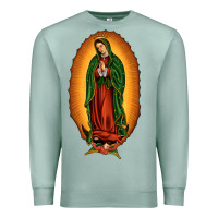 Seafoam our lady of Guadalupe Premium Sweatshirt - JahusDesignShop