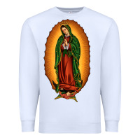 White our lady of Guadalupe Premium Sweatshirt - JahusDesignShop