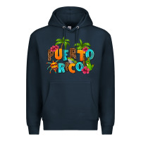 Navy puerto rico Premium Hoodie - AdoDesignShop