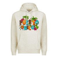 Oatmeal Heather puerto rico Premium Hoodie - AdoDesignShop