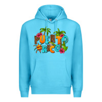 Ocean Blue puerto rico Premium Hoodie - AdoDesignShop