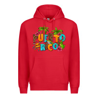 Red puerto rico Premium Hoodie - AdoDesignShop