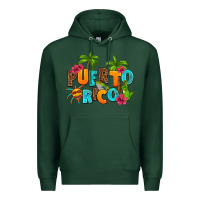 Sports Green puerto rico Premium Hoodie - AdoDesignShop