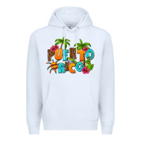 White puerto rico Premium Hoodie - AdoDesignShop