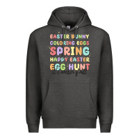 Charcoal Heather easter bunny spring Premium Hoodie - MaliasSmallBusiness