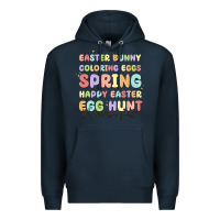 Navy easter bunny spring Premium Hoodie - MaliasSmallBusiness