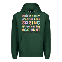 Sports Green easter bunny spring Premium Hoodie - MaliasSmallBusiness