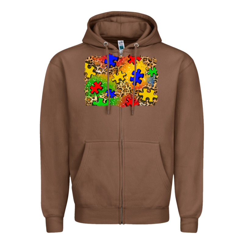 Autism Background Zipper Hoodie by Zillion Design Studio | Teevron