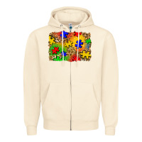 Sandshell autism background Zipper Hoodie - Zillion Design Studio