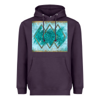 Plum turquoise glitter Heavyweight Hoodie - JahusDesignShop