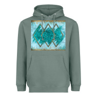 Sage turquoise glitter Heavyweight Hoodie - JahusDesignShop