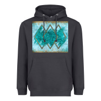 Smoke turquoise glitter Heavyweight Hoodie - JahusDesignShop
