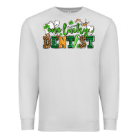 Dove Grey st patricks day one lucky dentist Premium Sweatshirt - AdoDesignShop