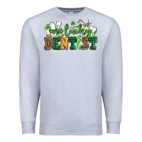 Heather Grey st patricks day one lucky dentist Premium Sweatshirt - AdoDesignShop