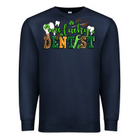 Navy st patricks day one lucky dentist Premium Sweatshirt - AdoDesignShop