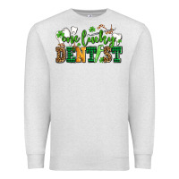 Oatmeal Heather st patricks day one lucky dentist Premium Sweatshirt - AdoDesignShop