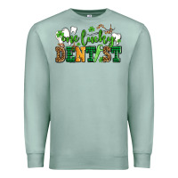 Seafoam st patricks day one lucky dentist Premium Sweatshirt - AdoDesignShop