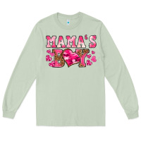 Matcha valentines day mamas boy Long Sleeve Tee - texasbilliewilder