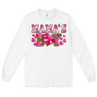 White valentines day mamas boy Long Sleeve Tee - texasbilliewilder