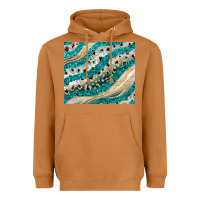 Meerkat turquoise glitter Heavyweight Hoodie - JahusDesignShop