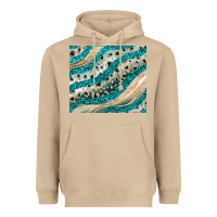 Mushroom turquoise glitter Heavyweight Hoodie - JahusDesignShop