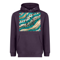 Plum turquoise glitter Heavyweight Hoodie - JahusDesignShop