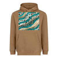 Toasted Coconut turquoise glitter Heavyweight Hoodie - JahusDesignShop