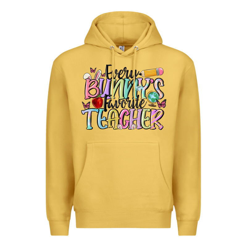 Every Bunny's Favorite Teacher Premium Hoodie by MaliasSmallBusiness | Teevron