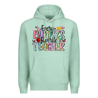 Seafoam every bunny's favorite teacher Premium Hoodie - MaliasSmallBusiness