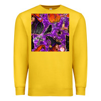 Lemon halloween witch seamless pattern Premium Sweatshirt - BundleAndBundleShop