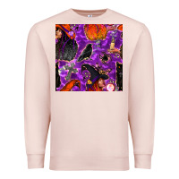 Pale Pink halloween witch seamless pattern Premium Sweatshirt - BundleAndBundleShop