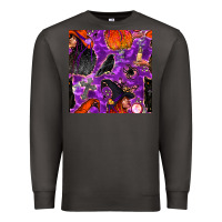 Smoke halloween witch seamless pattern Premium Sweatshirt - BundleAndBundleShop