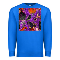 True Royal halloween witch seamless pattern Premium Sweatshirt - BundleAndBundleShop