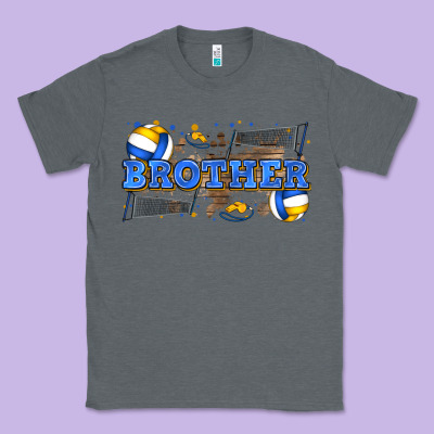 Brother Volleyball Classic Tee Designed By Zillion Design Studio